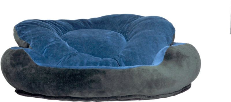 RK PRODUCTS 07_dark Green_sky blue_round M Pet Bed  (Grey)