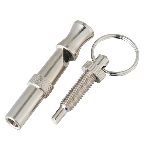 Ultrasonic Pet Dog Puppy Whistle Sound Obedience Training Key Ring Trainer