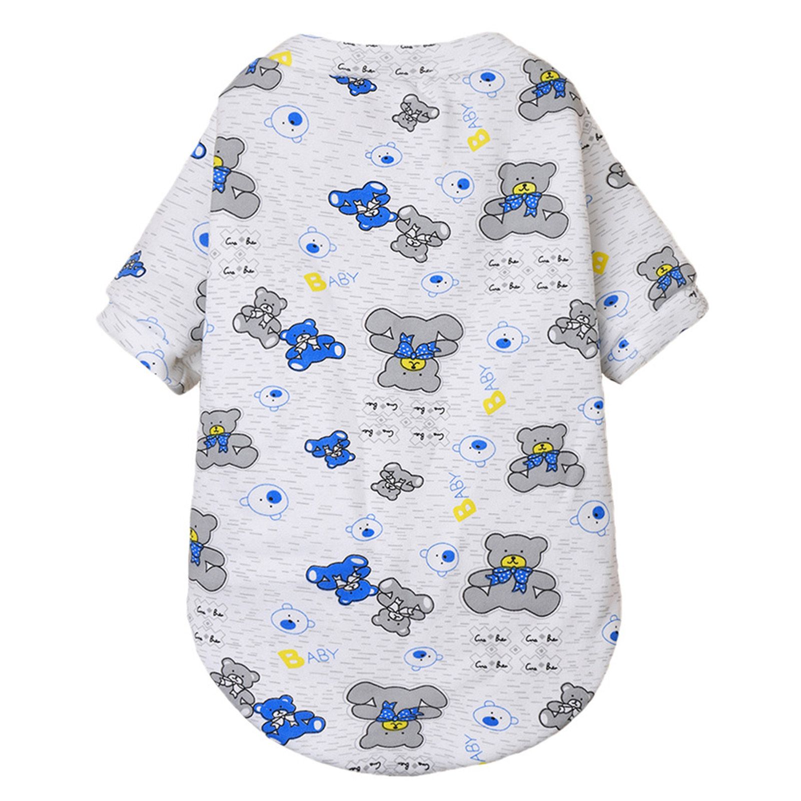 Puppy Pullover Skin-friendly Animal Printed Two-legged Unisex Soft Pet Clothes