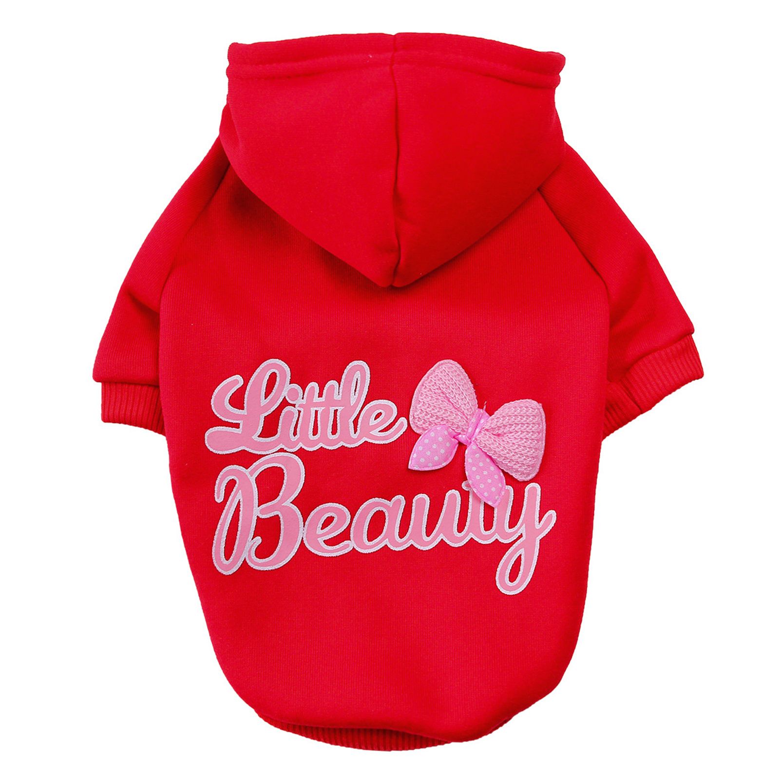 Pet Clothes Bowknot Pet Dog Hooded Pullover Outfit