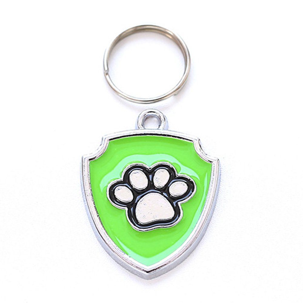 TE Shield Shape Zinc Alloy Pet ID Tag Personalized Pet Supplies Dog Cat ID Tag