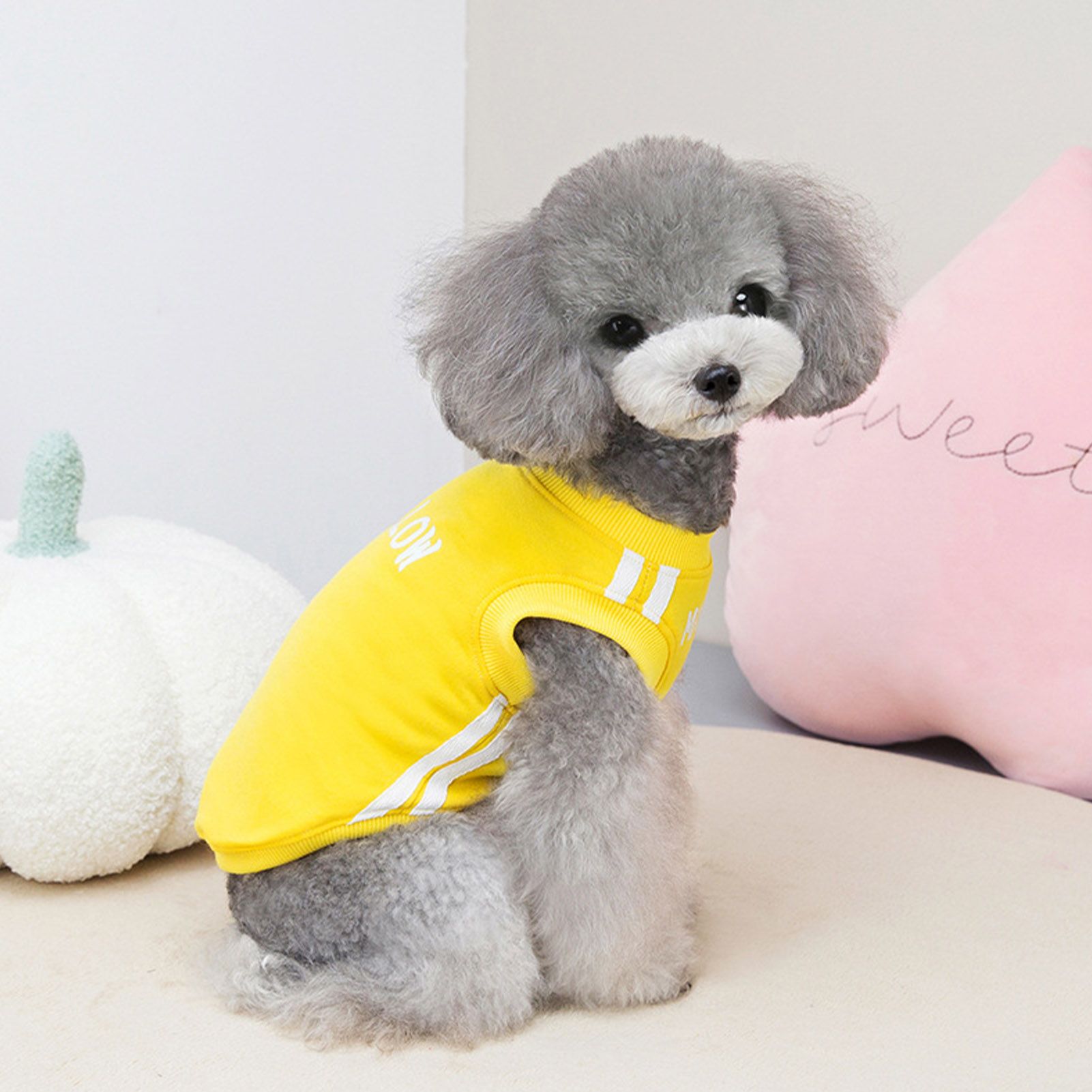 Pet Shirt High Elasticity Winter Pet Clothes Bulldog Coat Vest