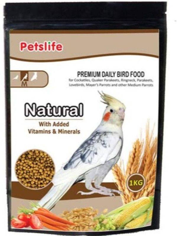 Petslife Premium Daily Food Vegetable 1 kg Dry Adult, Young, Senior Bird Food