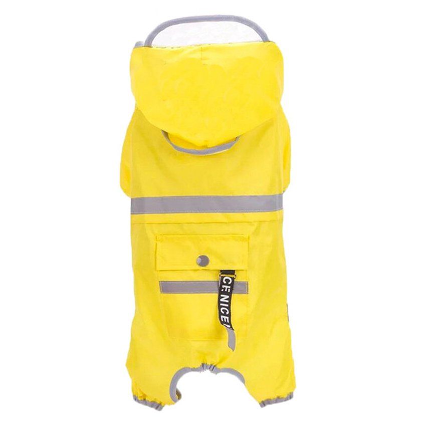 TE Dog Raincoat Four-legged Waterproof Pet Supplies Clothes Spring And Summer Wear Pet Raincoat Full Package Style