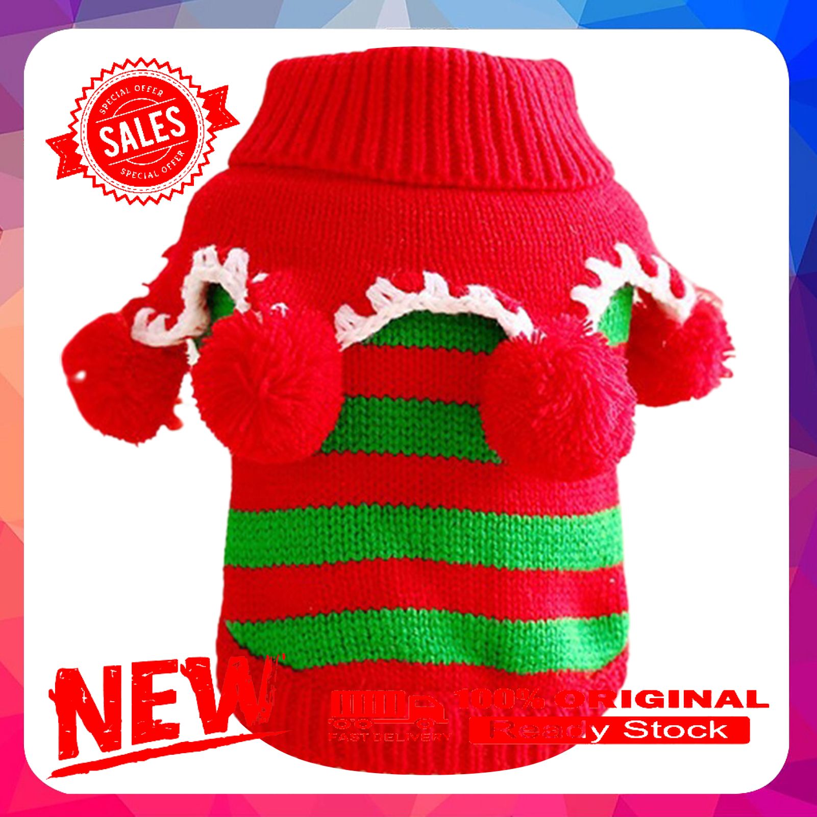 Vist Fox Pet Clothes Good Elasticity Comfortable Decorative Fashion Cat Sweater for Winter