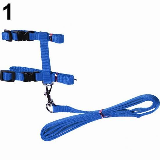 Smamll  Mesh Chest Strip Adjustable Pet Control Harness Collar Safety S Mesh Vest Leash Set Collar Pet Outdoor Supplies