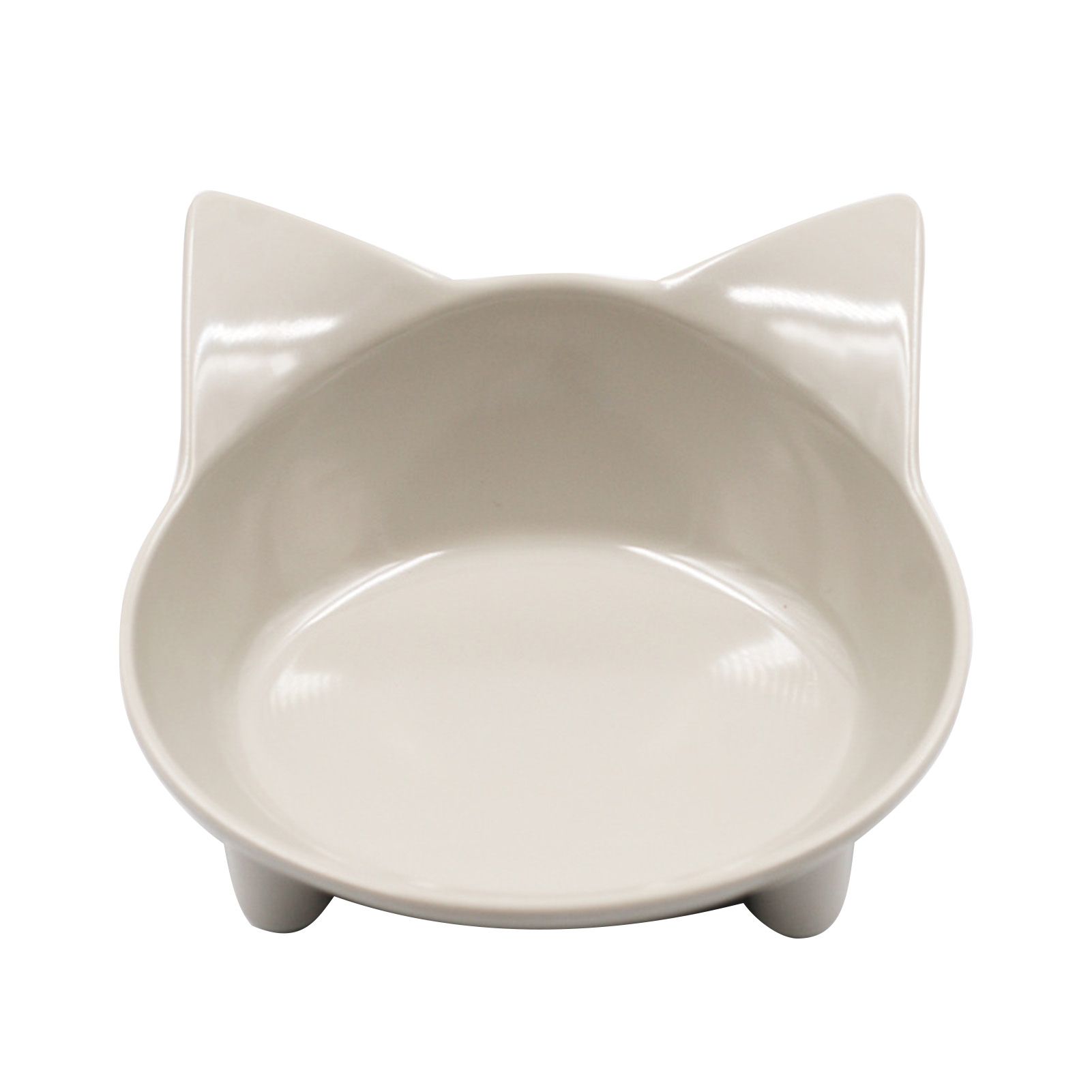 Cat Bowl Adorable Thick Resin Pet Feeding Supply for Living Room