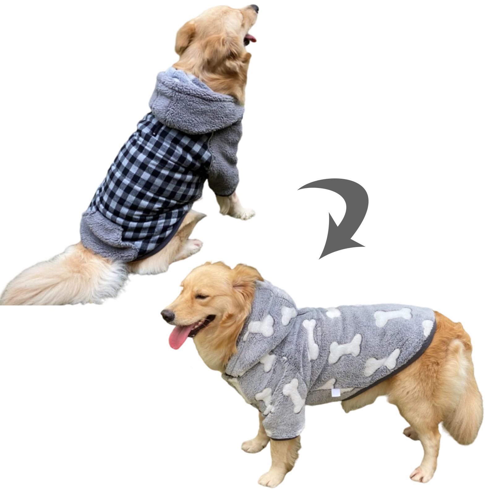 Dog Clothes Fashionable Traction Hole Design Dog Clothing