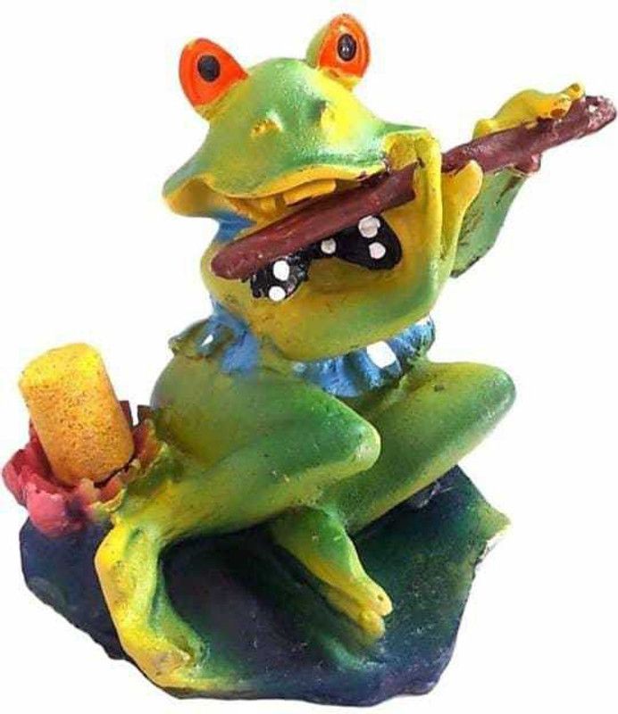Gaurvi Enterprises Frog Toy Ornament for Home Decoration Aquarium Fish Tank Decor Wonderful Gift with air Bubbles for Fish Tank Aquarium Decoration Laterite Unplanted Substrate  (Multicolor, 0.5 kg)