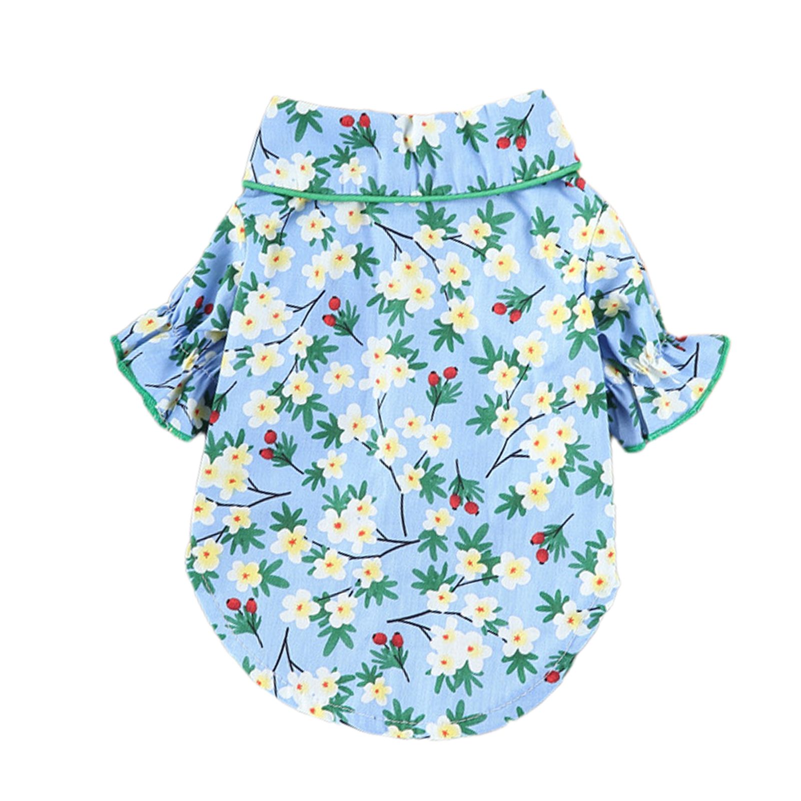 Pet Sleepwear Hard-wearing ling Resistant Flower Pet Pajama