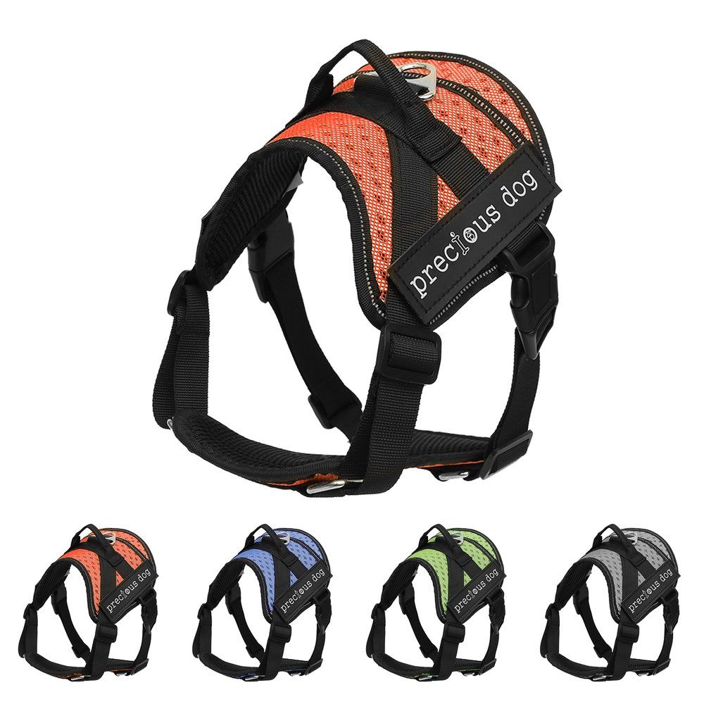 Adjustable Pet Dog Harness Collar Halter Harnesses Comfortable Breathable Mesh Walk Safety Pet Vest Dog Supplies