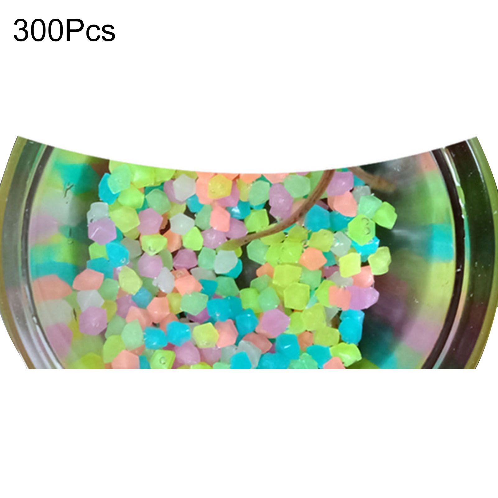 Artificial Stone Smooth Glow in Dark Rhombus Luminous Pebble