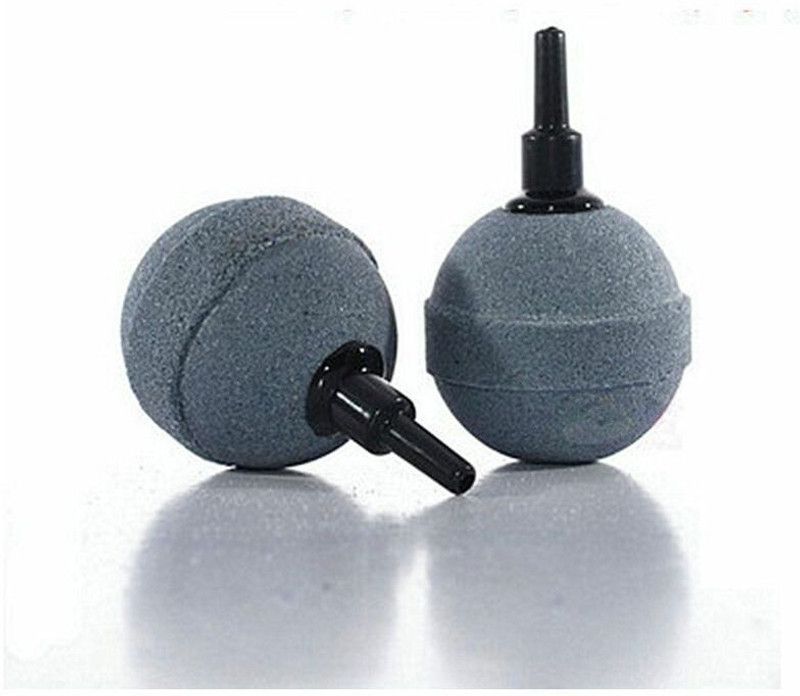 VM Mart Round Bubble Stone Fish Tank Aeration Bubbling Aquarium Air Stone  (2 Stones)