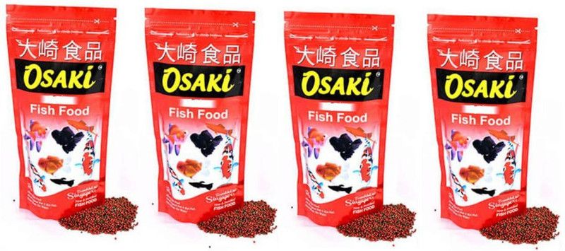 Osaki Basic 100g Fish Food, 400g (Pack of 4) 0.4 kg (4x0.1 kg) Dry Adult, Young, Senior Fish Food