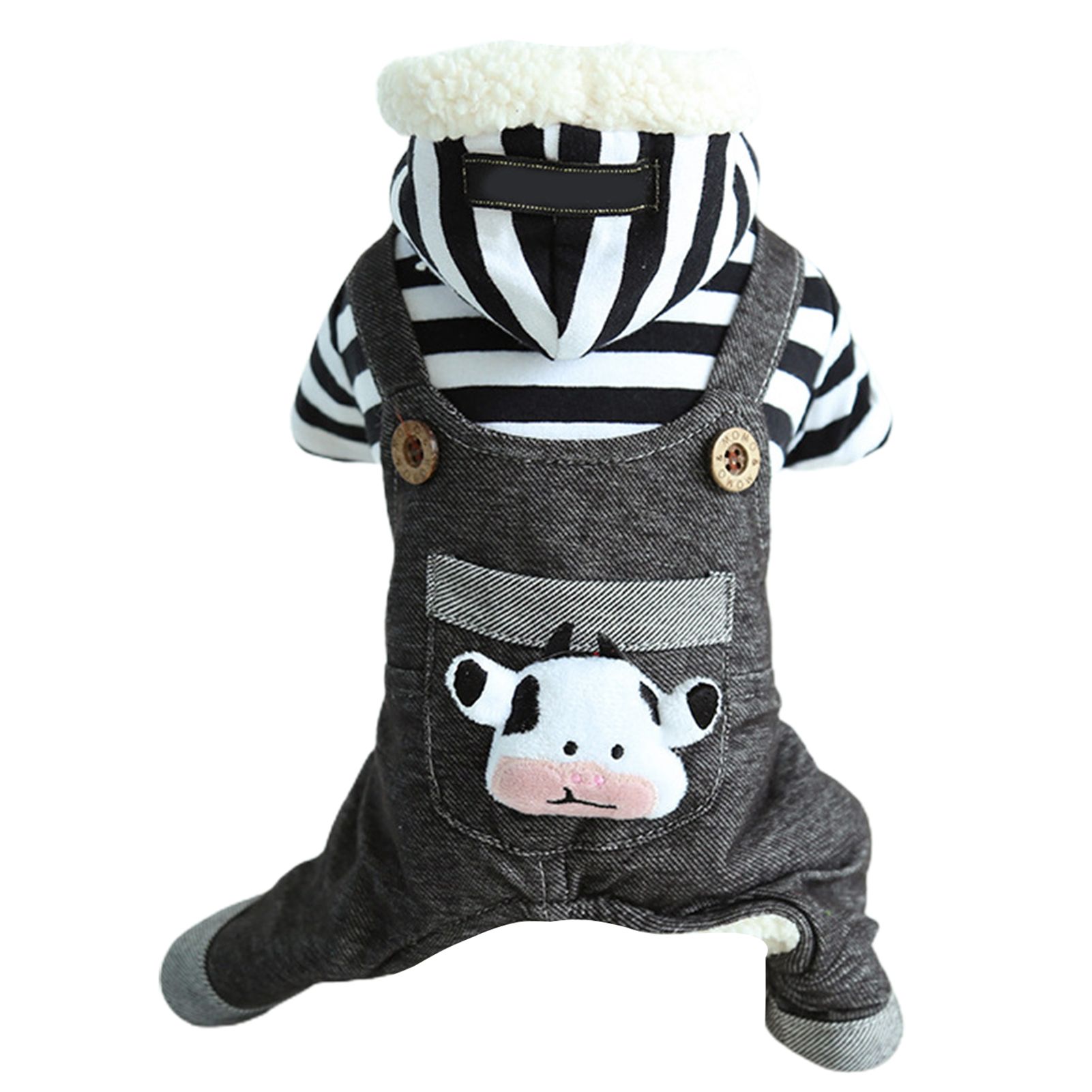 Pet Hoodie Warm-keeping Unisex Tear-resistant Puppy Winter Fuzzy Clothes