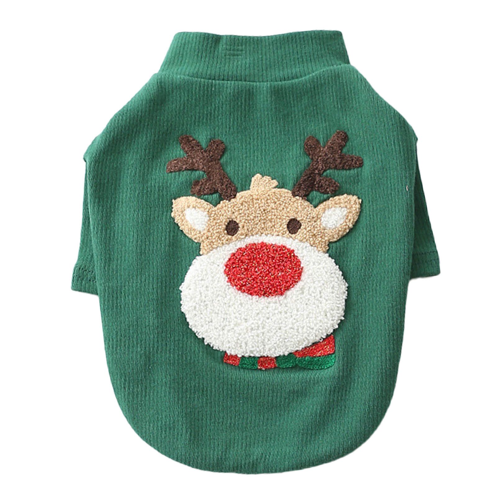 Dog Sweatshirt Close Fitting Pet Puppy Warm Short Sleeve Shirt Outfit