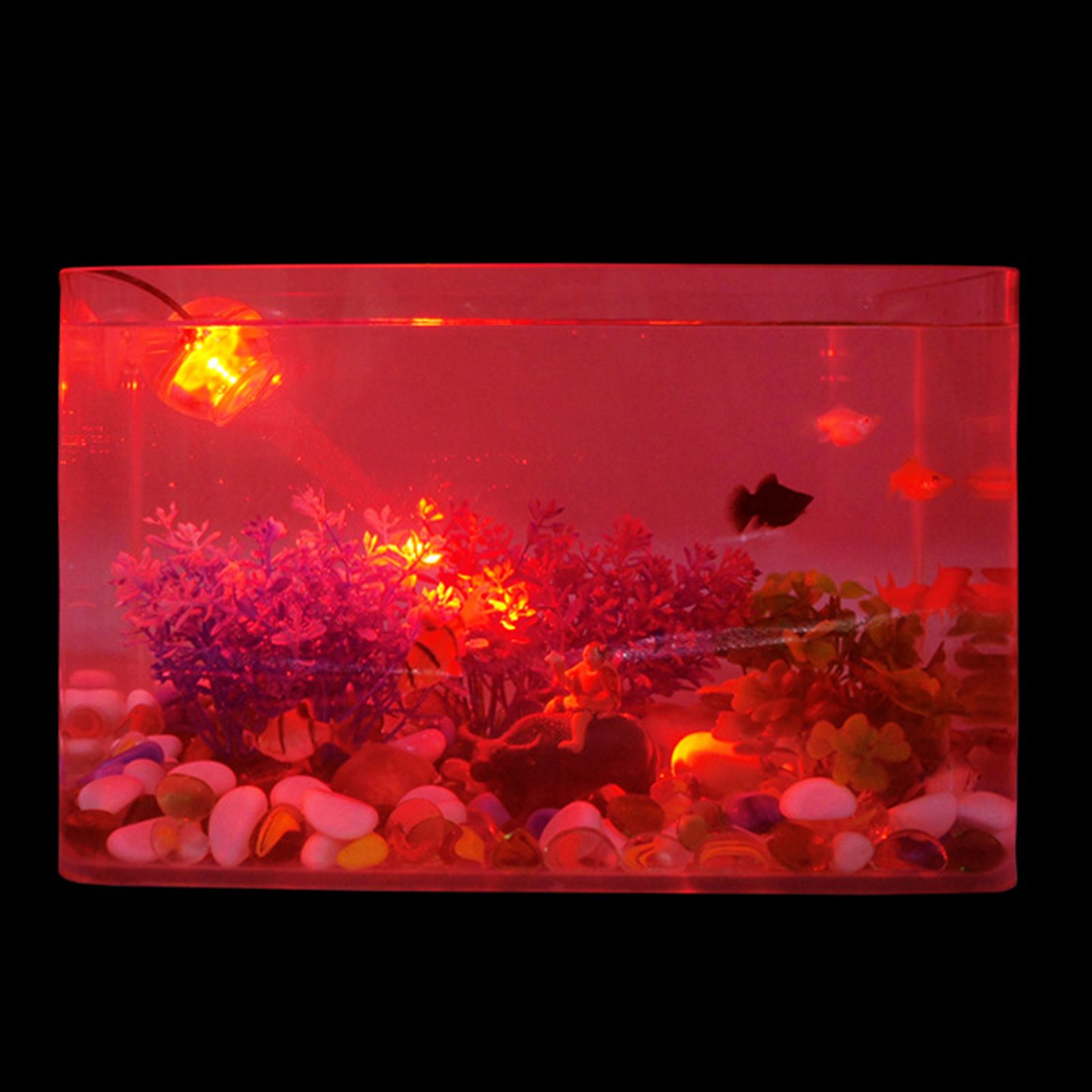 Colorful LED Aquarium Fish Tank Spot Lamp Diving Spotlight Illuminated Lights