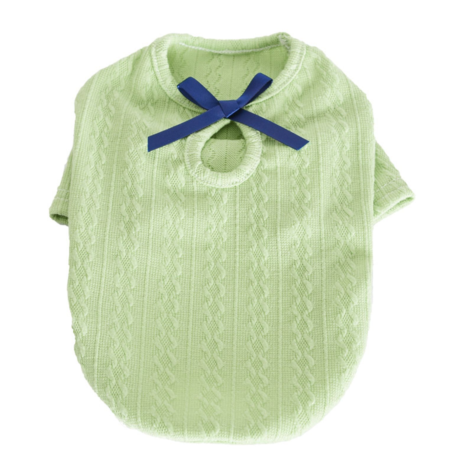 Dog Sweater Wrinkle-free Bowknot Decor Pet Cat Apparel