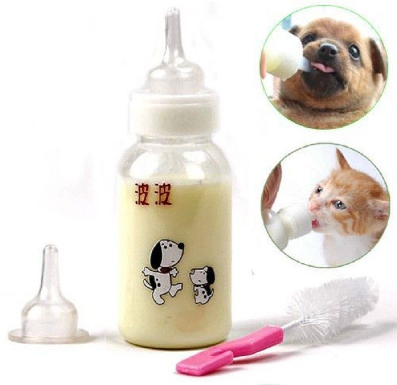 PetsFriendly Round Plastic Pet Bottle  (125 ml White)