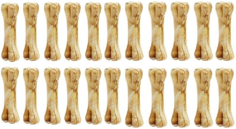 SAWAY Export Quality Digestible Calcium Treat Natural Bones 3 inch 20 Chicken Dog Chew  (1 g, Pack of 1)