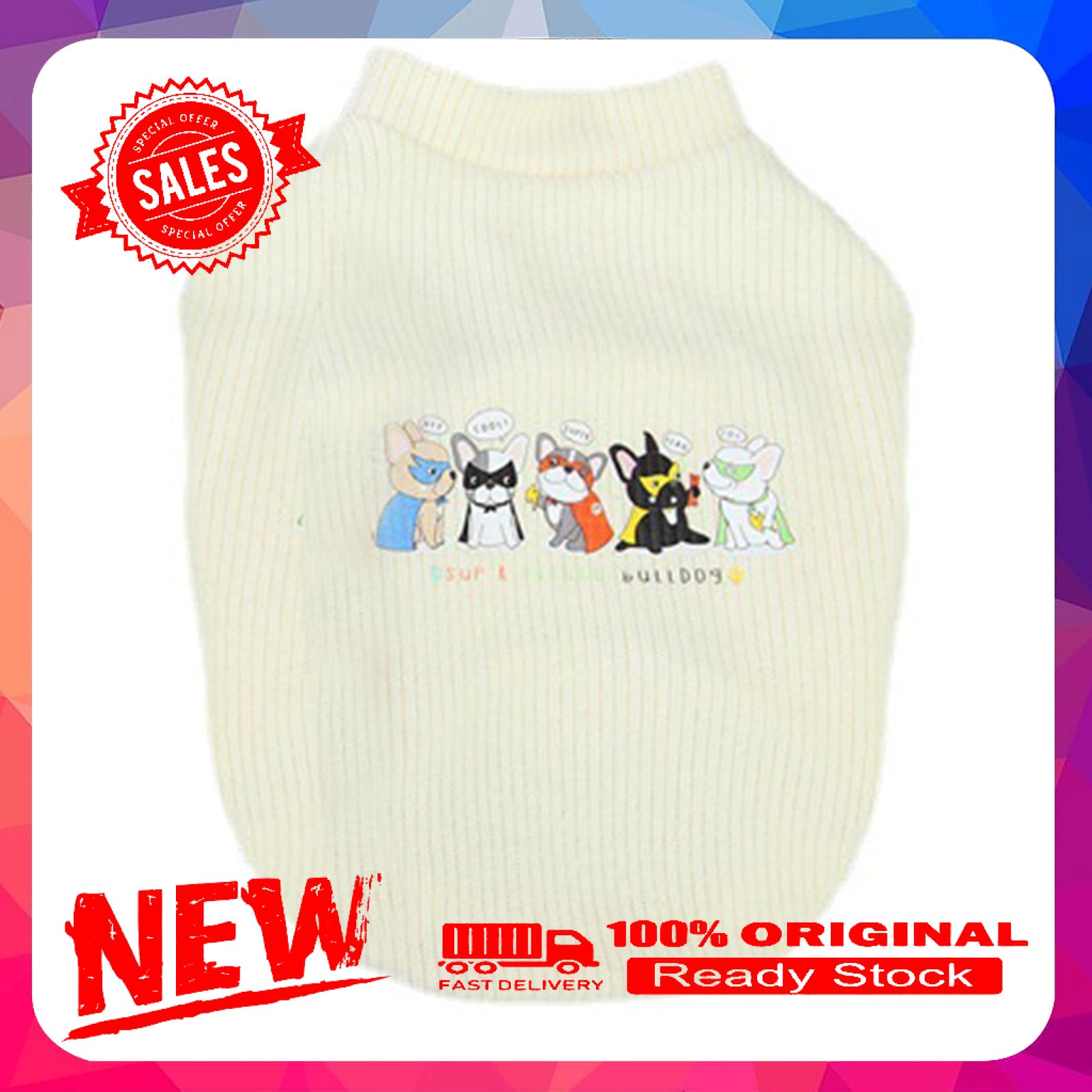 Pet Sweater Chatting Dogs Pattern Keep Warmth Two-leg Cute Pet Dogs Knitted Shirt Clothing for Winter