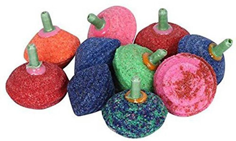 Petzlifeworld Multicolor Air Stones-10 Pieces Aquarium Air Stone (10 Stones) Aquarium Air Stone  (10 Stones)