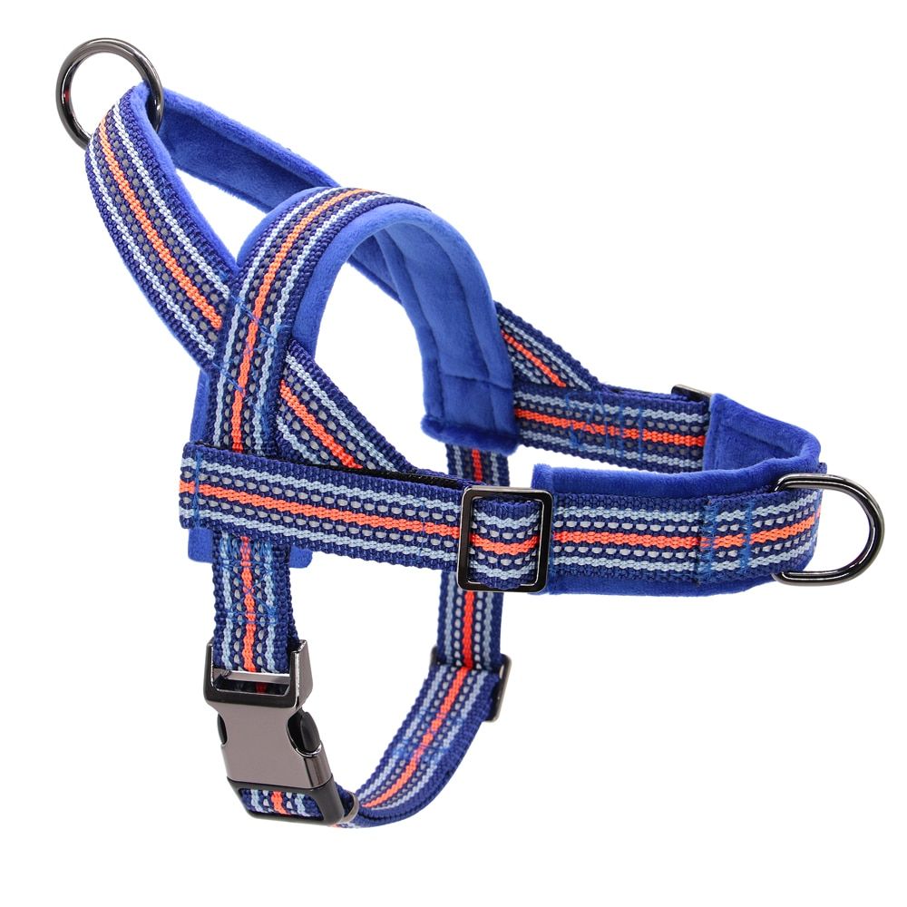 Reflective Nylon  Harness Soft Padded Pet Vest Warm Winter s Harnesses Pitbull Small Medium Large s With Handle S-2XL