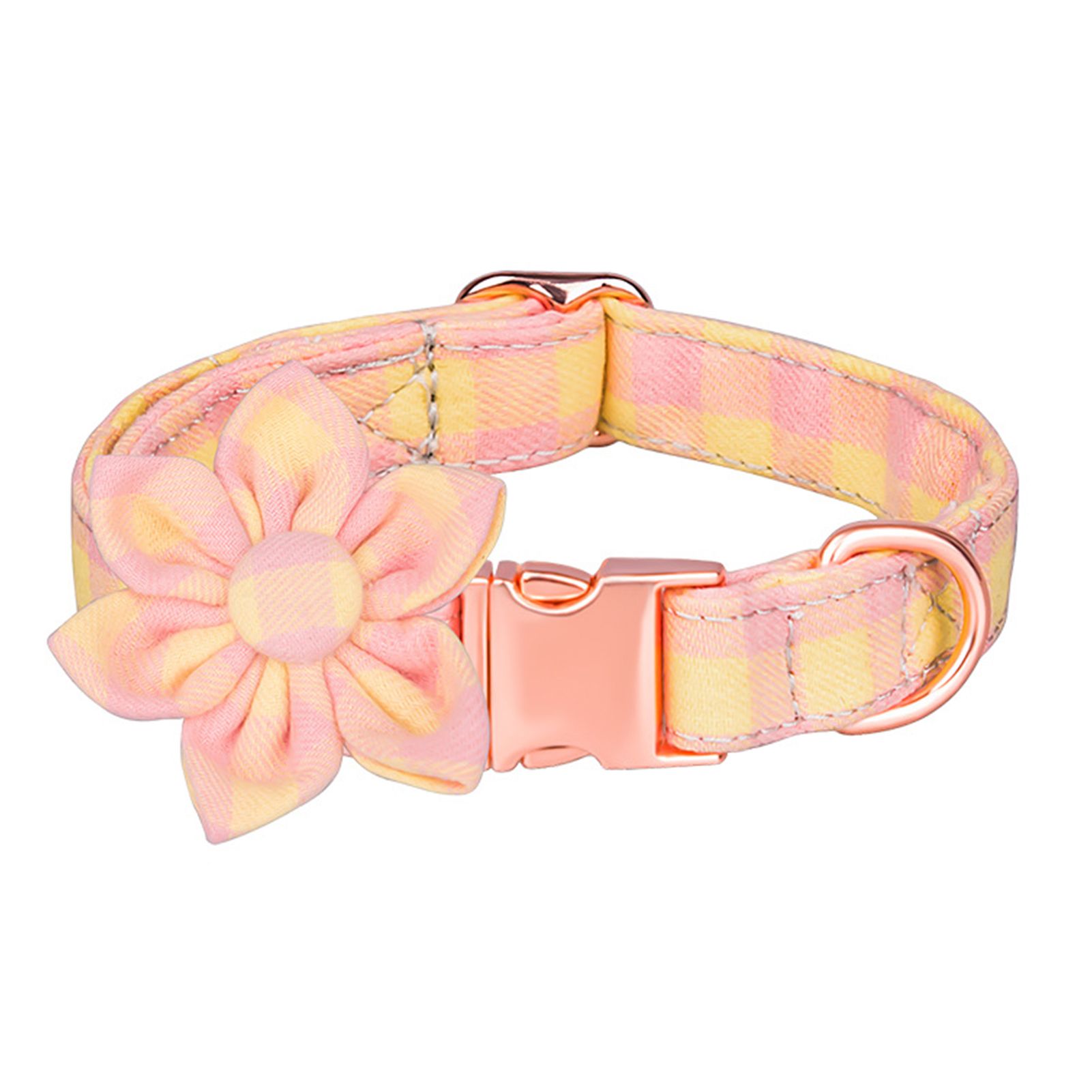 Pet Necklace Plaid Pattern Puppy Collar Necklace