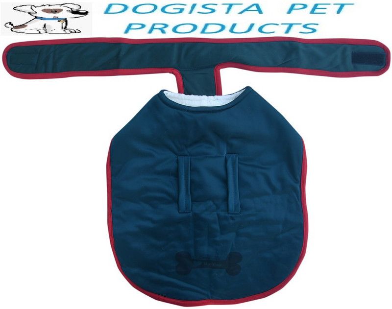 DOGISTA Winter Jacket for Dog  (SUPER POLY GREEN DOG COAT 12 INCH, WITH HEAVY FUR, ULTRAWARM)