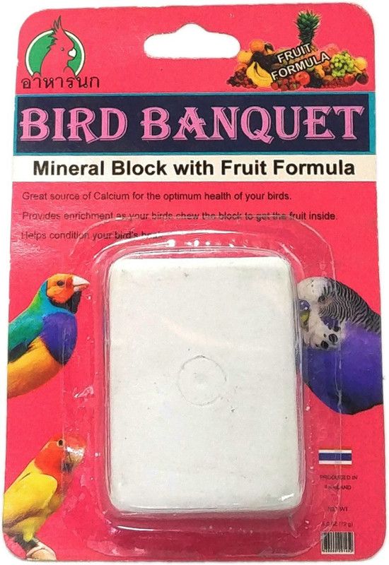 Dcenterprises Birds Calcium Block Fruit 0.1 kg Dry New Born, Young, Adult Bird Food