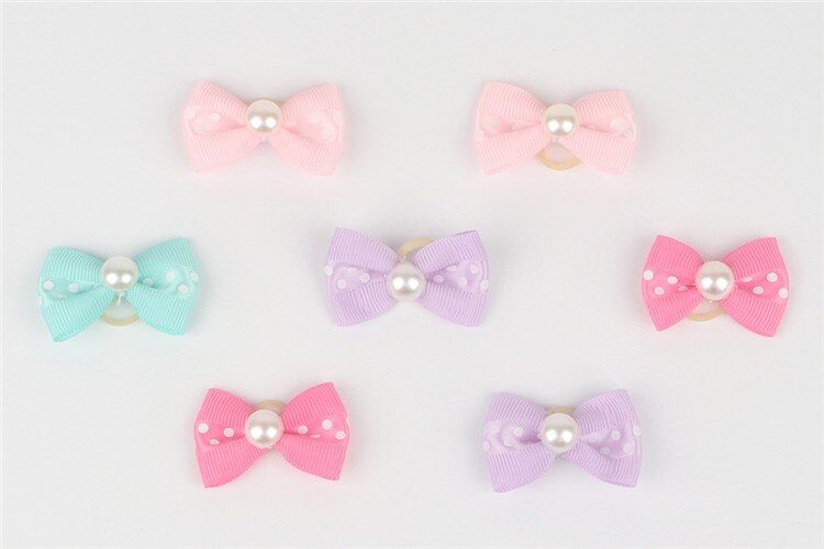 Small Dogs Grooming Bows Hair Yorkshire Accessories For Pets Supplies Hair Clips Grooming Table Bows honden strikjes animaux