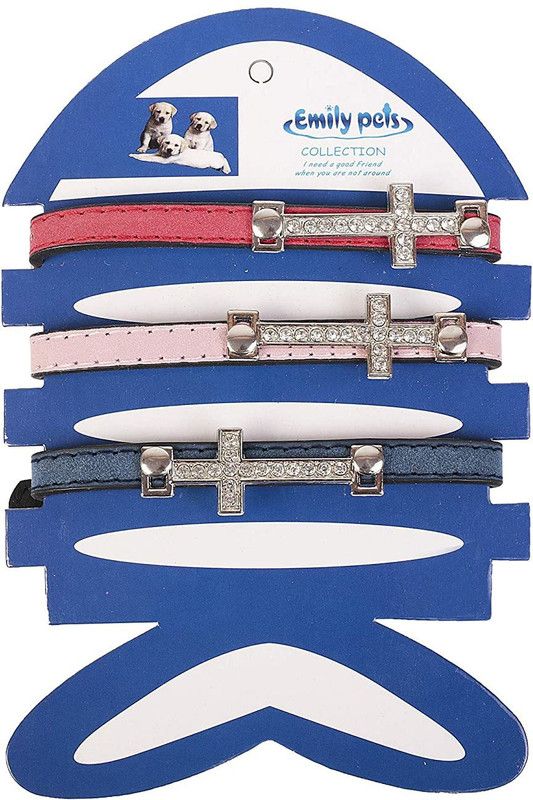 Emily Pets Dog Everyday Collar  (Small, Multicolor)