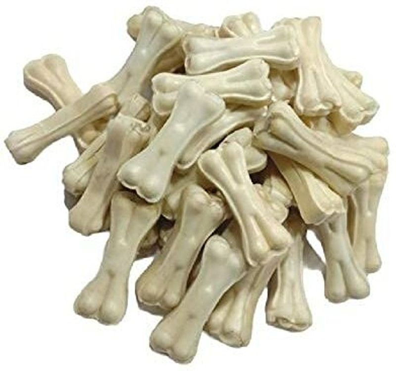 FEED N CARE Delicious Rawhide Calcium Pressed 3 Inch Chew Bone for Dogs. Beef Dog Treat  (3 kg)