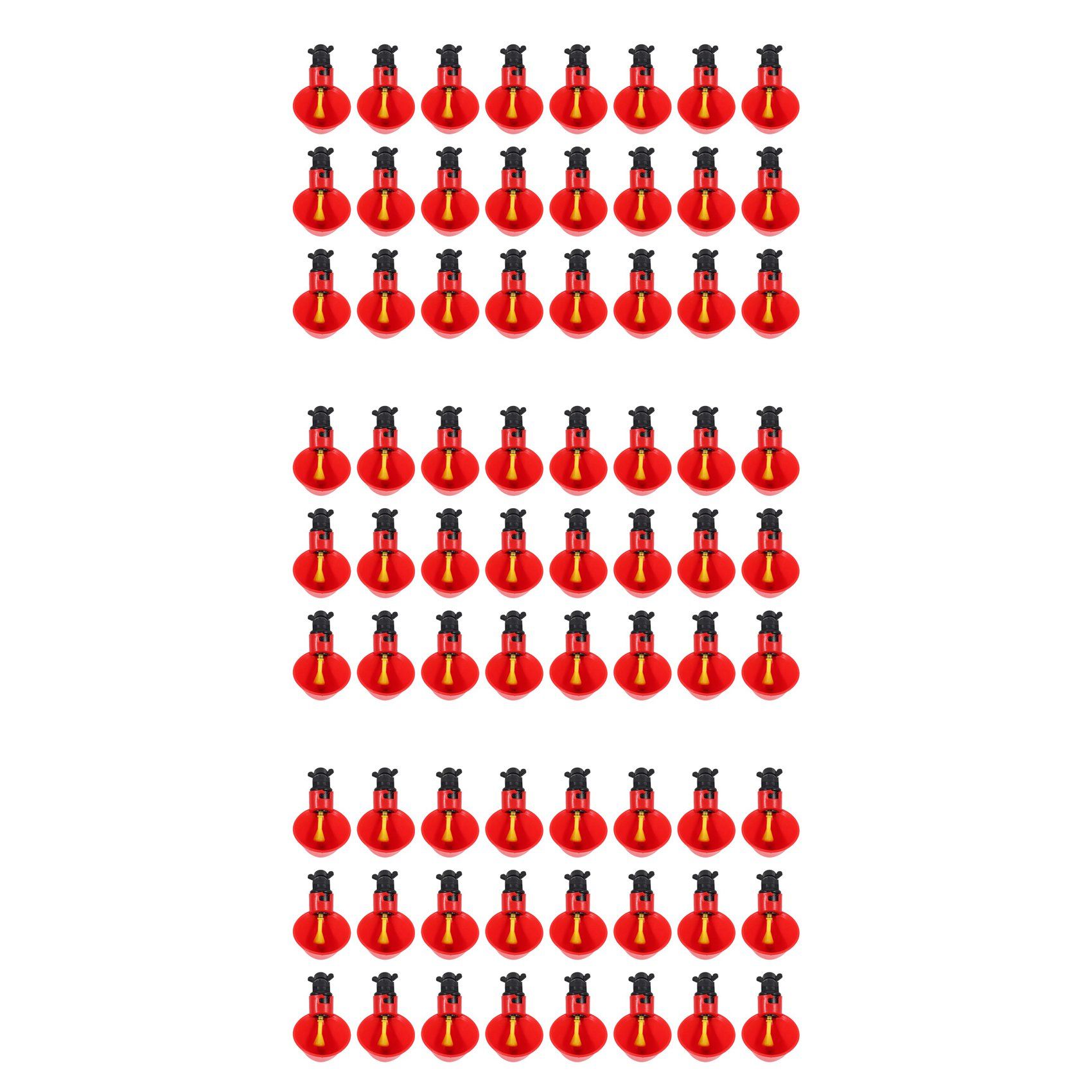 72Pcs Feed Automatic Bird Coop Poultry Chicken Fowl Drinker Water Drinking Cups Livestock Drinking Cup Poultry Tools