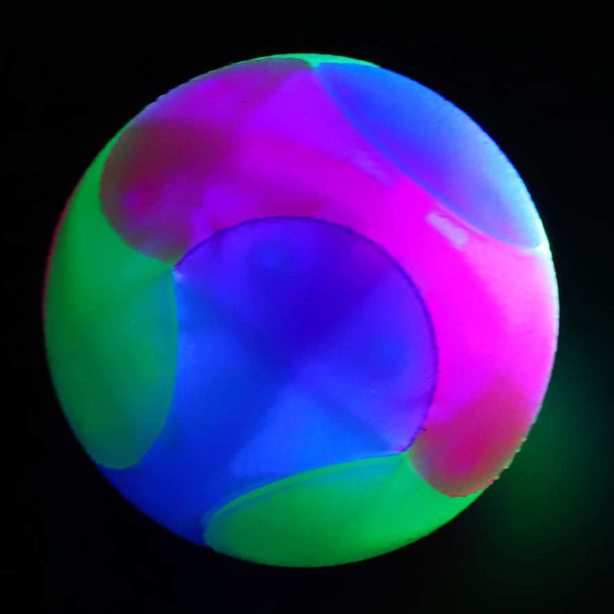 Shining Dog Chew Ball Pet Rubber Colorful Bite Resistant Grind Tooth Educational Toy
