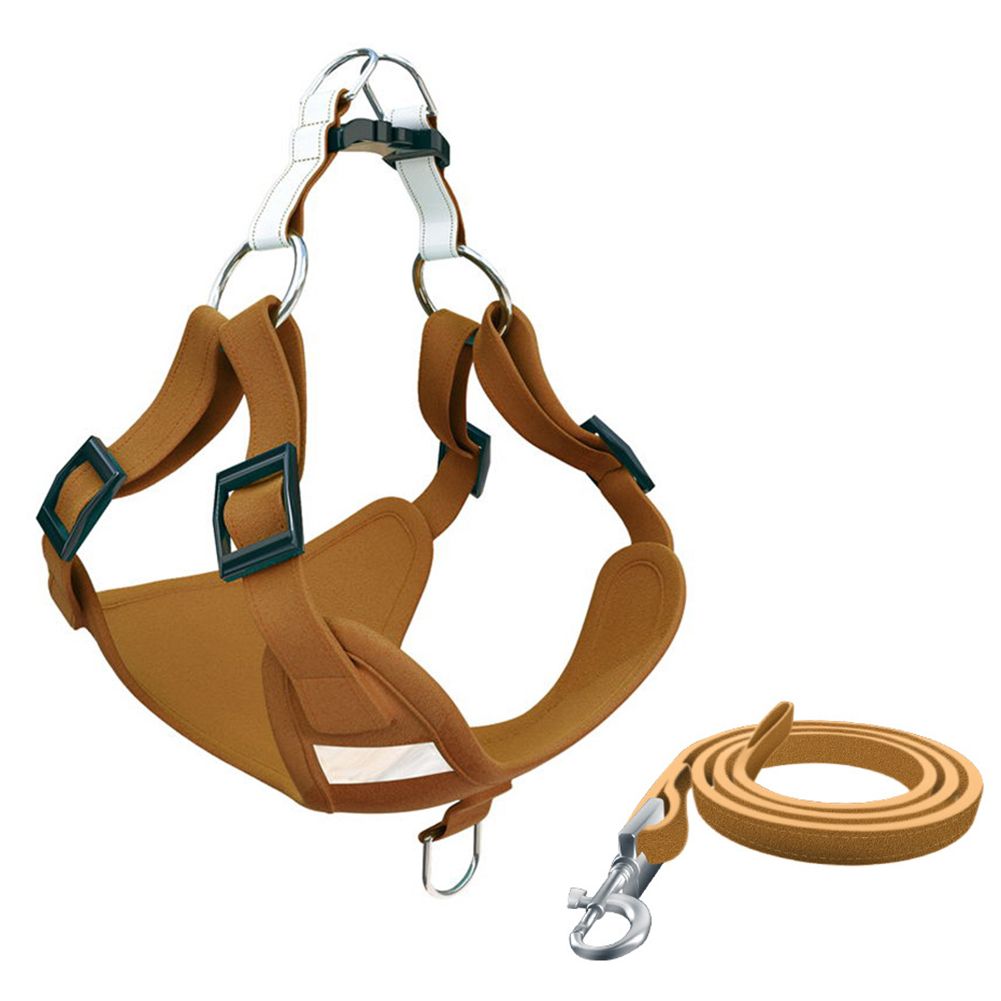 Dog Safety Vest Harness Adjustable Reflective Seat Belt Pet Rope Connector Strap