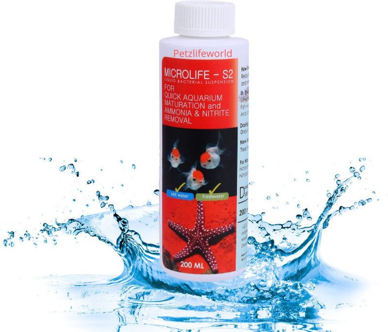 VAYINATO Aquatic Remedies MicroLife S2 (200 ML) Beneficial Bacteria For Fresh and Marine Aquarium Tool