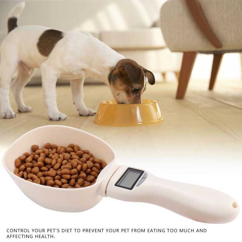 Spoon Scale Measuring Cups with LED Display Pet Food Electronic for Cat Dog Bird