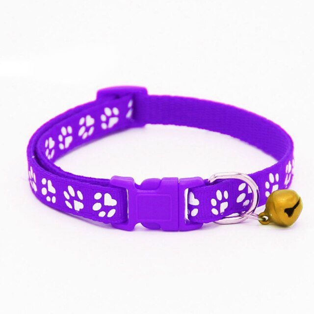 1pcs Cat Dog Collar Bell Dot Print Delicate Safety Casual Nylon Dog Collar Neck Strap Fashion Adjustable Camo Bell Pet Dog Collar