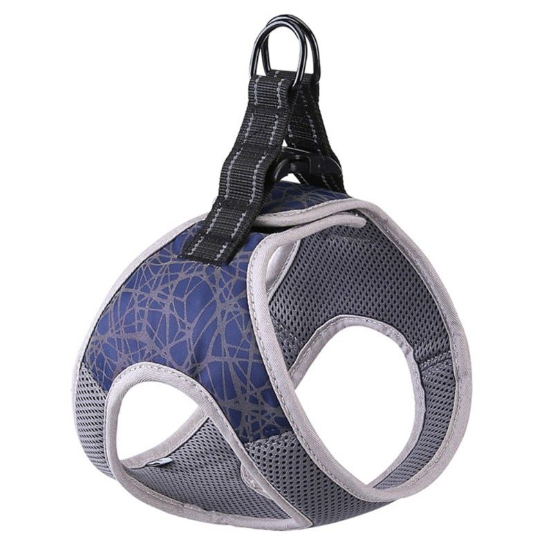 Reflective Nylon Large Pet  Harness All Weather   Ves Padded Adjustable Safety Vehicular Lead Style