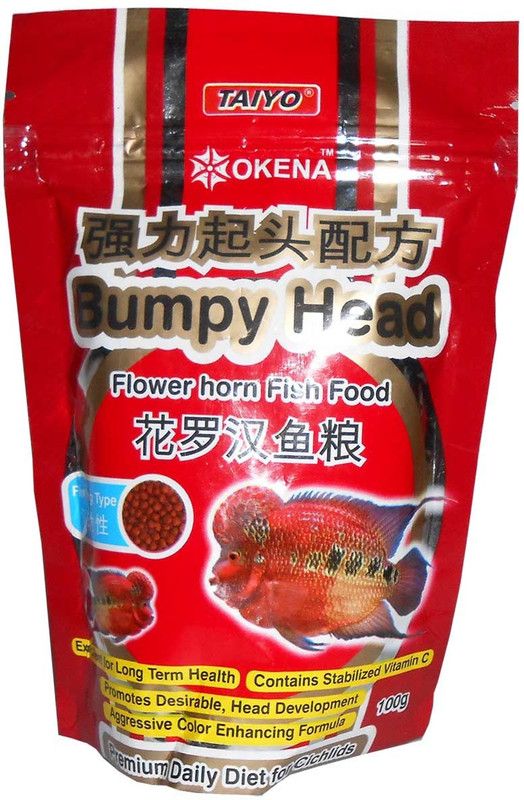 TAIYO Okena Bumpy Head Flower Horn 100 g Dry Adult Fish Food