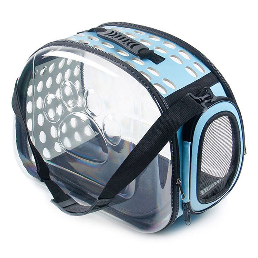 2020 Hot Deals Pet Carrier for Dogs Cat Folding Cage Collapsible Crate Handbag Carrying Bags Pets Supplies Transport Bag Blue