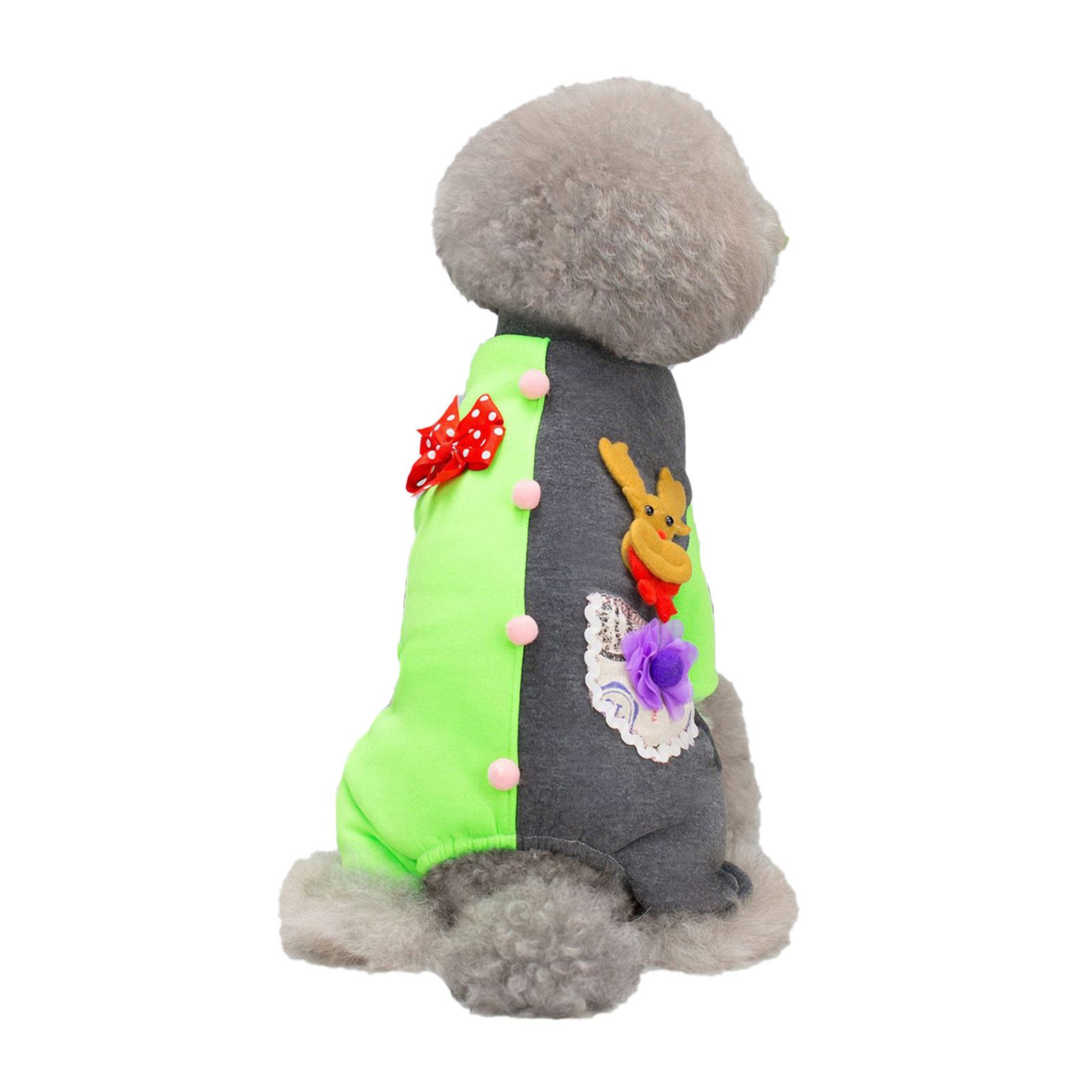 Pet Costume Lovely Lovely Elk Decor Dog Romper Clothes Pajamas