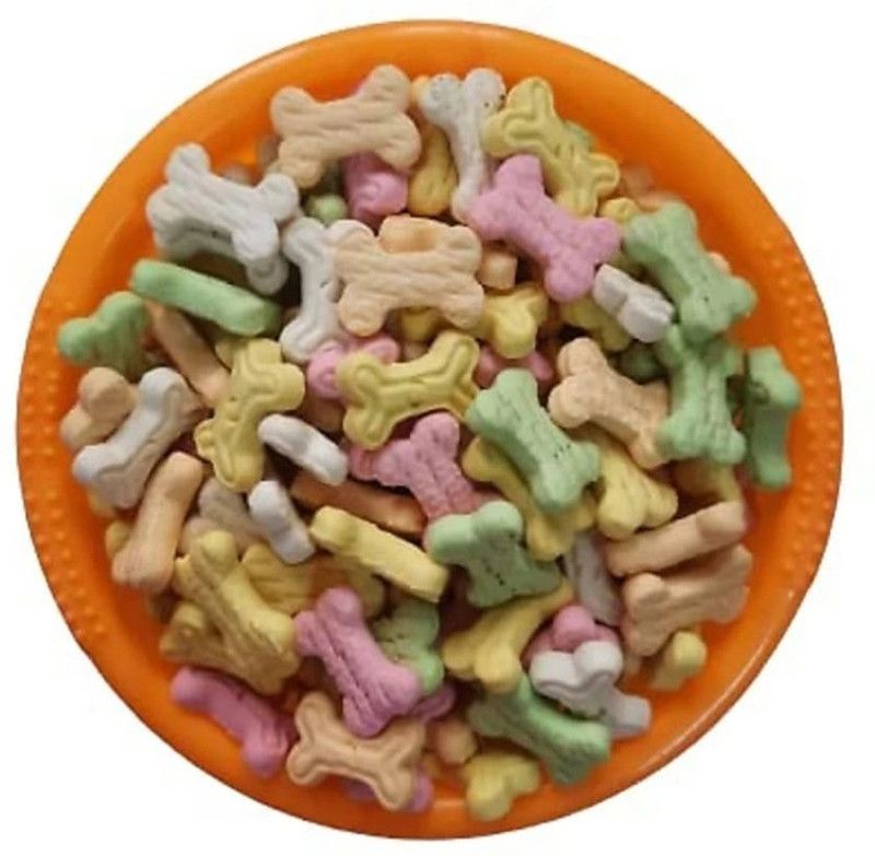 Unik Mix Flavour Dog Biscuits (PREMIUM QUALITY) for Puppies & Adult Dogs_ 200g, Milk, Egg, Cheese, Strawberry, Fruit 0.2 kg Dry New Born, Young, Adult Dog Food