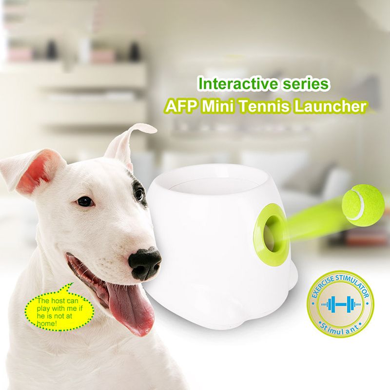 Pet Toys Tennis Launcher Automatic Throwing Machine Pet Ball Throw Device Training Toy professional design