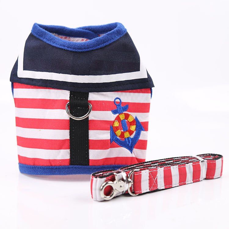 Breathable Small  Pet Harness and Leash Set Puppy  Vest Harness Collar for Chihuahua Pug Bull  Arnes Perro