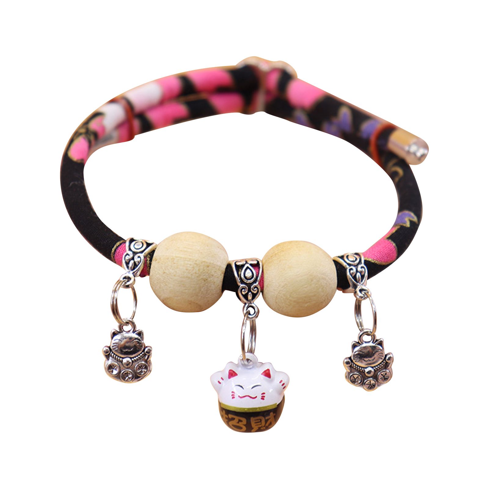 Puppy Collar Printing Cute Pet Kitten Puppy Necklace Loop with Bell