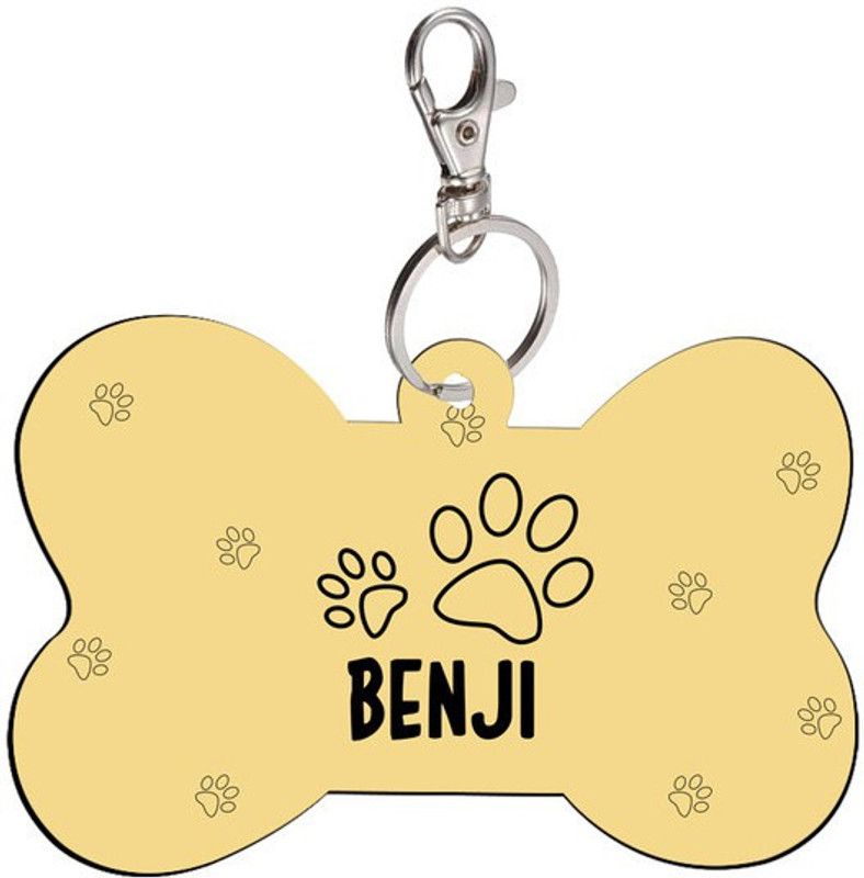 SKY TRENDS Bone Shape Collar Locket/Pendant for Dogs & Puppy -1611 Info Engraved Dog Collar Charm  (Multicolor, Bone)