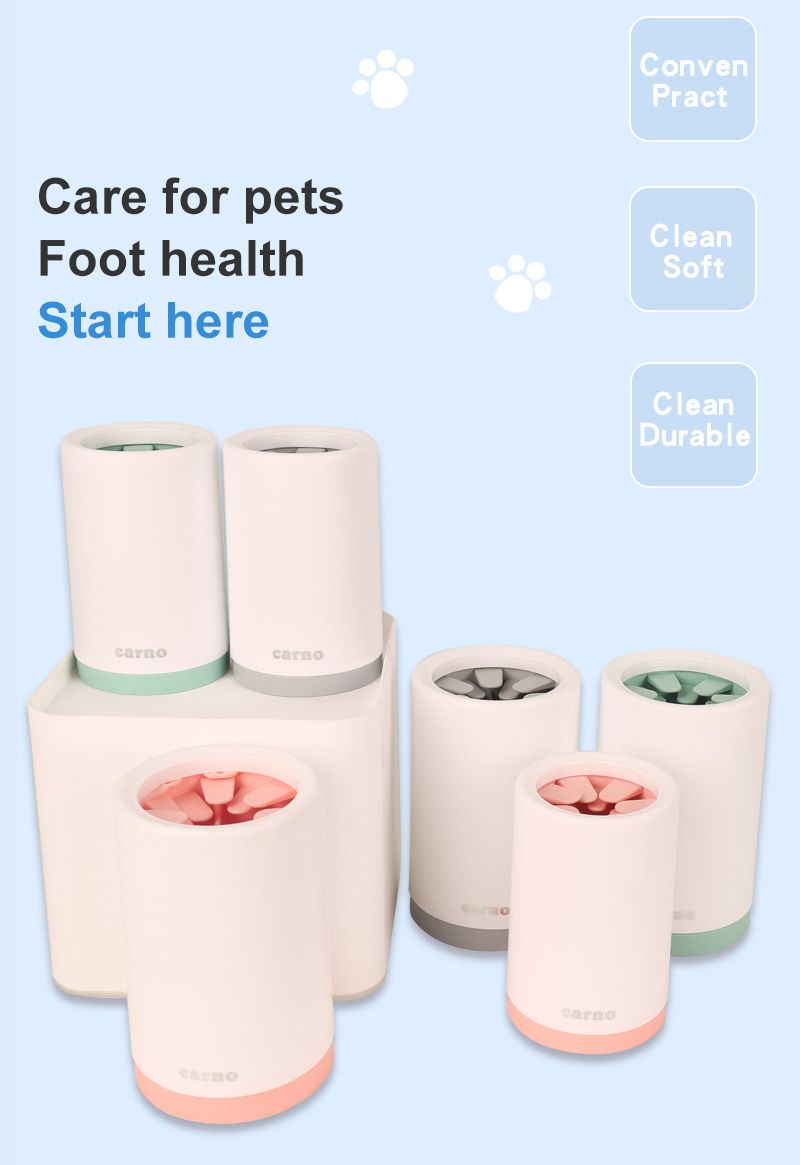 Dog Paw Cleaner Cup for Dogs Portable Outdoor Pet Foot Washer Cup Paw Clean Brush Soft Silicone Foot Wash Combs professional design