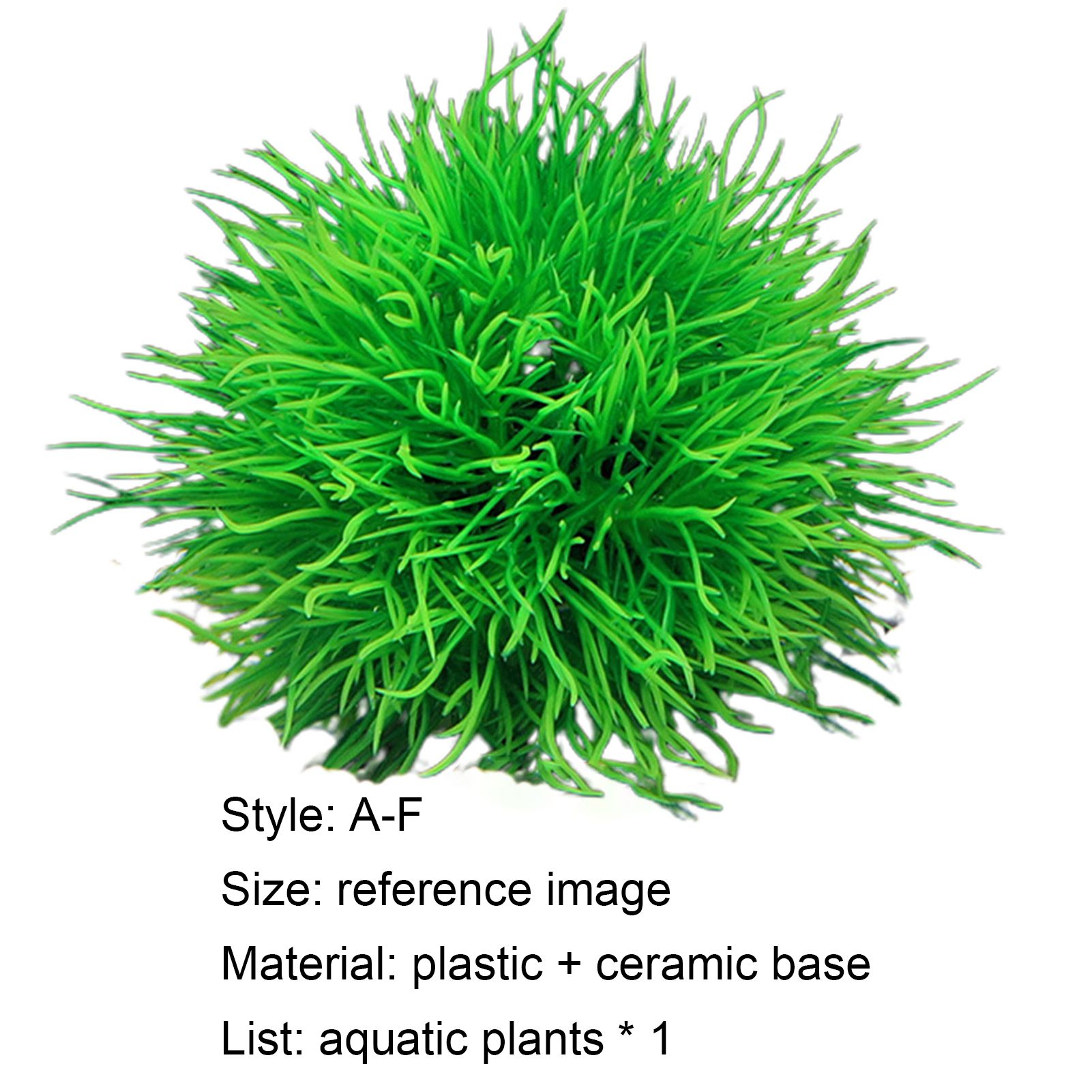 Aquarium Ornament Simulation Aquariums Decoration Plastic Fish Tank Artificial Flower Ball for Landscape